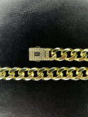 Κουβανικό κολιέ Monaco Gold 14 καρατίων