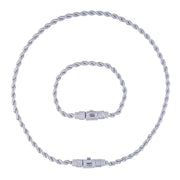 Set Monaco 2mm Rope Argintiu