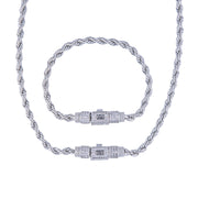 Set Monaco 2mm Rope Argintiu