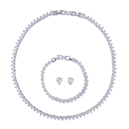 Σετ κολιέ & βραχιόλι & σκουλαρίκια Valuxy Diamond 