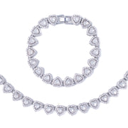 Σετ Κουβανέζικες Καρδιές με Διαμάντια