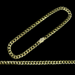 Κουβανικό κολιέ Monaco Gold 14 καρατίων