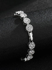 Βραχιόλι Diamond Round, από ανοξείδωτο ατσάλι