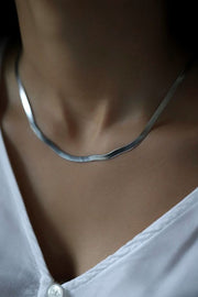 Κολιέ φίδι, Ασημί 3,5mm