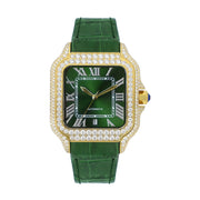 Ceas Santos Gold Bezel - Automatic Iced Full Moissanite VVS