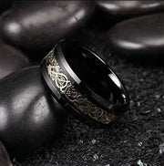 Δαχτυλίδι Valuxy Μαύρο Χρυσό