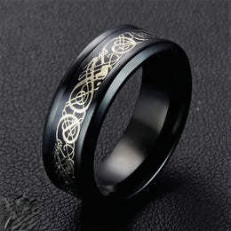 Δαχτυλίδι Valuxy Μαύρο Χρυσό