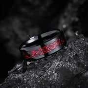 Δαχτυλίδι Valuxy Μαύρο Κόκκινο