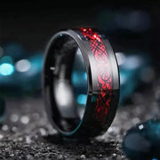 Δαχτυλίδι Valuxy Μαύρο Κόκκινο