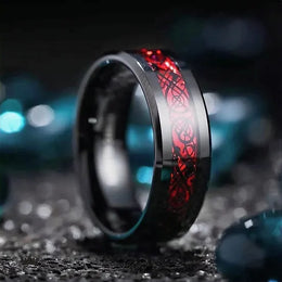 Δαχτυλίδι Valuxy Μαύρο Κόκκινο