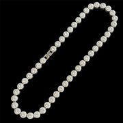 Κολιέ με διαμάντια, από ανοξείδωτο ατσάλι