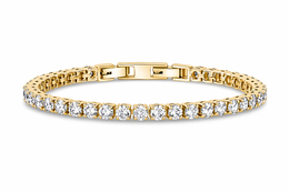 Χρυσό βραχιόλι τένις