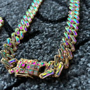 Χρυσό κολιέ Valuxy Rich Crystal + Σετ βραχιόλι