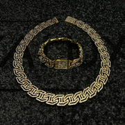 Σετ χρυσό κολιέ και βραχιόλι Valuxy G Class