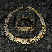 Σετ χρυσό κολιέ και βραχιόλι Valuxy G Class