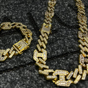 Κολιέ κουβανέζικου ροκ Valuxy + Σετ βραχιόλι