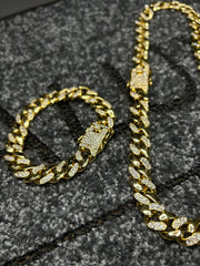 Χρυσό κολιέ Μαϊάμι Valuxy + Σετ βραχιόλι