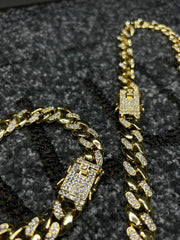 Χρυσό κολιέ Μαϊάμι Valuxy + Σετ βραχιόλι