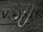 Ασημένιο κολιέ Μαϊάμι Valuxy + Σετ βραχιόλι