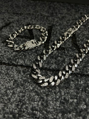 Ασημένιο κολιέ Μαϊάμι Valuxy + Σετ βραχιόλι