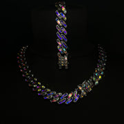 Ασημένιο κολιέ Valuxy Rich Crystal + Σετ βραχιόλι