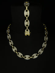 Σετ χρυσό κολιέ και βραχιόλι Valuxy Las Vegas