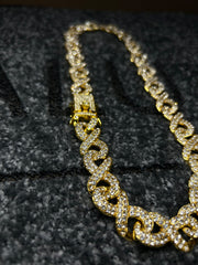 Χρυσό κολιέ Valuxy Infinity + Σετ βραχιόλι