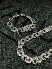 Ασημένιο κολιέ Valuxy Infinity + Σετ βραχιόλι