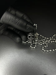 Κολιέ κρανίο, ανοξείδωτο 70εκ