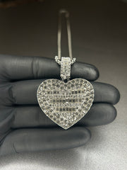 Κολιέ καρδιά, από ανοξείδωτο ατσάλι (Χρυσό/Ασημί)