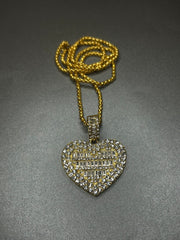 Κολιέ καρδιά, από ανοξείδωτο ατσάλι (Χρυσό/Ασημί)