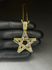 Κολιέ με αστέρι, από ανοξείδωτο ατσάλι (Χρυσό/Ασημί)