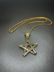 Κολιέ με αστέρι, από ανοξείδωτο ατσάλι (Χρυσό/Ασημί)