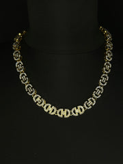 Χρυσό κολιέ CD, από ανοξείδωτο ατσάλι