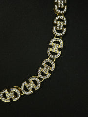 Χρυσό κολιέ CD, από ανοξείδωτο ατσάλι