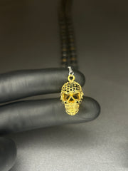 Κολιέ Valuxy Skull, από ανοξείδωτο ατσάλι 70cm Χρυσό