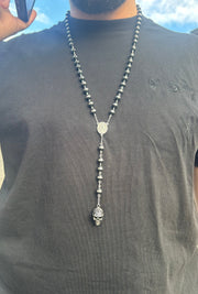 Κολιέ Valuxy Skull, από ανοξείδωτο ατσάλι 70cm Ασήμι