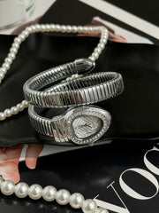 Ceas Bijou Serp – Silver White Edition | Valuxy