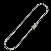 Ασημένιο κουβανέζικο κολιέ 7mm 