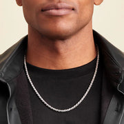 Κολιέ με ασημένιο σχοινί