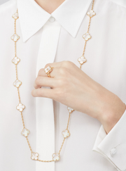 Colier Van Luxy White 80cm