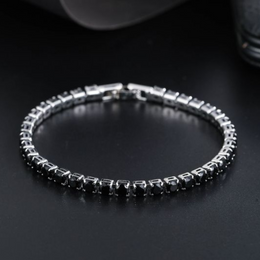 Μαύρο βραχιόλι τένις