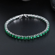 Βραχιόλι τένις, πράσινο