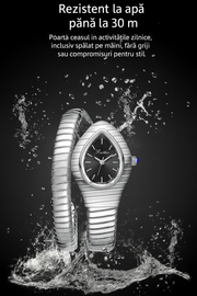 Ceas Serpentin Crystal - Gold Edition | Valuxy