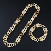 Κολιέ κουβανέζικου ροκ Valuxy + Σετ βραχιόλι