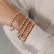 Χρυσό βραχιόλι τένις