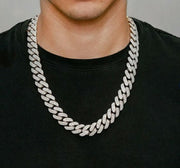 Κουβανέζικο κολιέ 60 cm (Ασημί/Χρυσό)