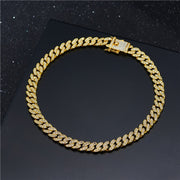 Κουβανέζικο κολιέ 60 cm (Ασημί/Χρυσό)