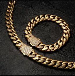 Κουβανικό σετ INOX GOLD 18k