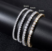 Set Colier și Bratara Tennis, Silver cu Cristal